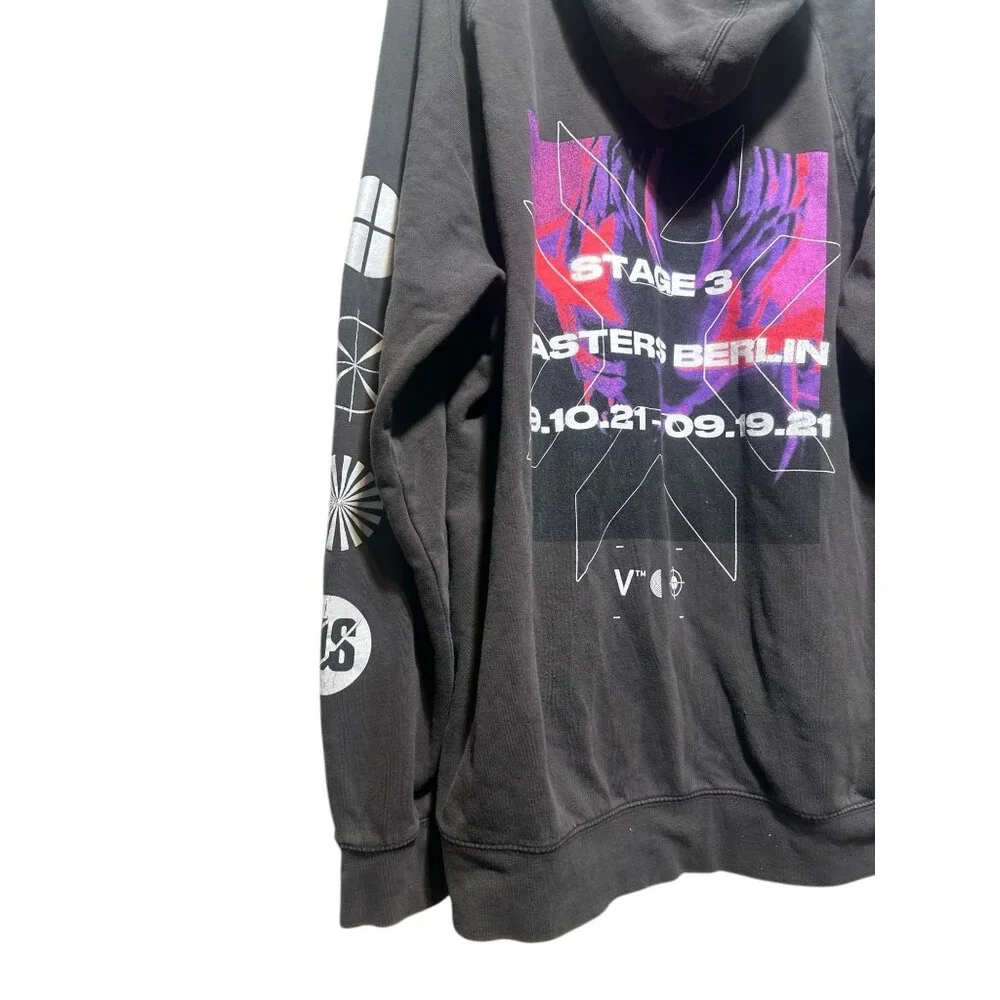 Rare Valorant 2021 VCT Berlin Video Game Yoru Sentinels Mens XL Gray Hoodie
